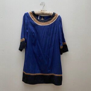Free People - Dark Blue Silk Tunic/Dress
